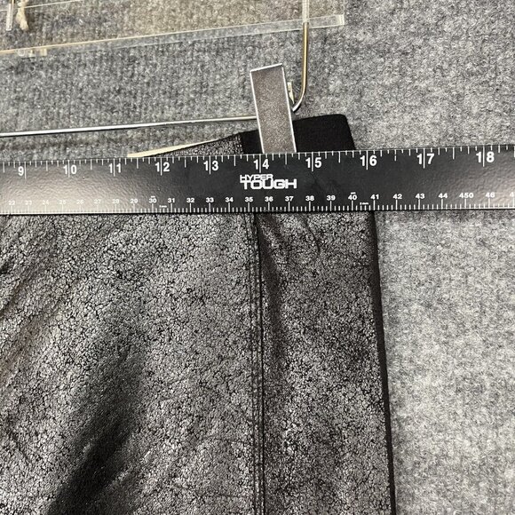 Soft Surroundings Pants Womens‎ Medium Skylar Legging Ankle Black Metallic - Picture 6 of 14